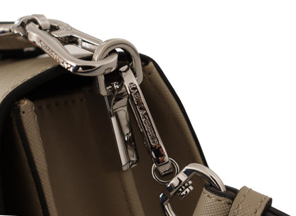 Karl Lagerfeld – Schicke Schultertasche in Salbeigrün mit zwei Riemen