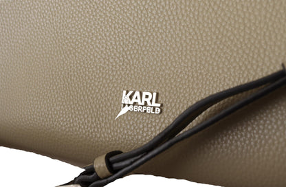 Karl Lagerfeld – Bezaubernde Tote aus Leder in Salbeigrün