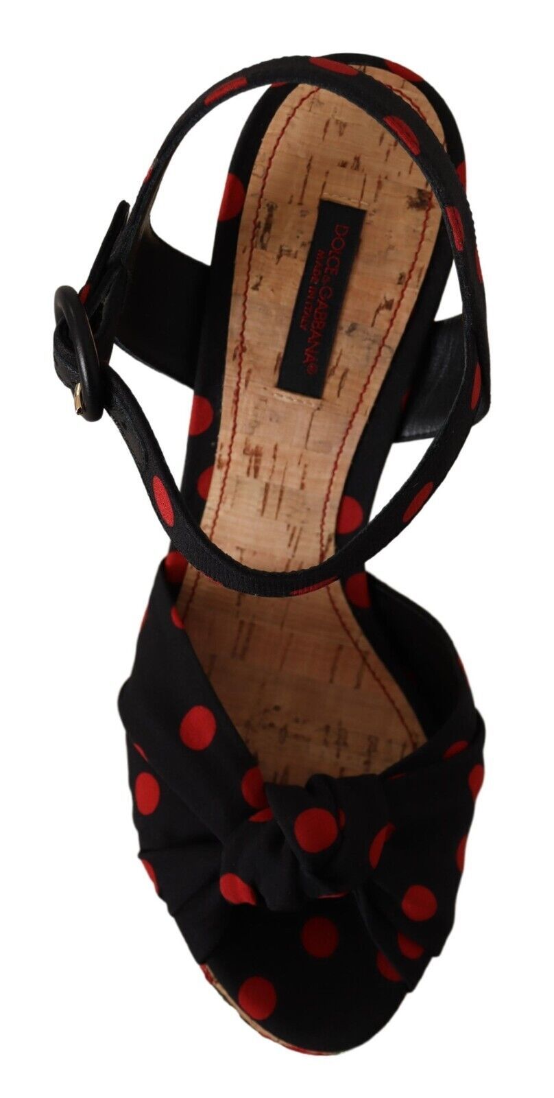 Sandales compensées multicolores Dolce &amp; Gabbana en charmeuse