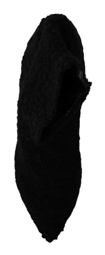 Bottes mi-mollet noires à talons aiguilles Dolce &amp; Gabbana pour femme