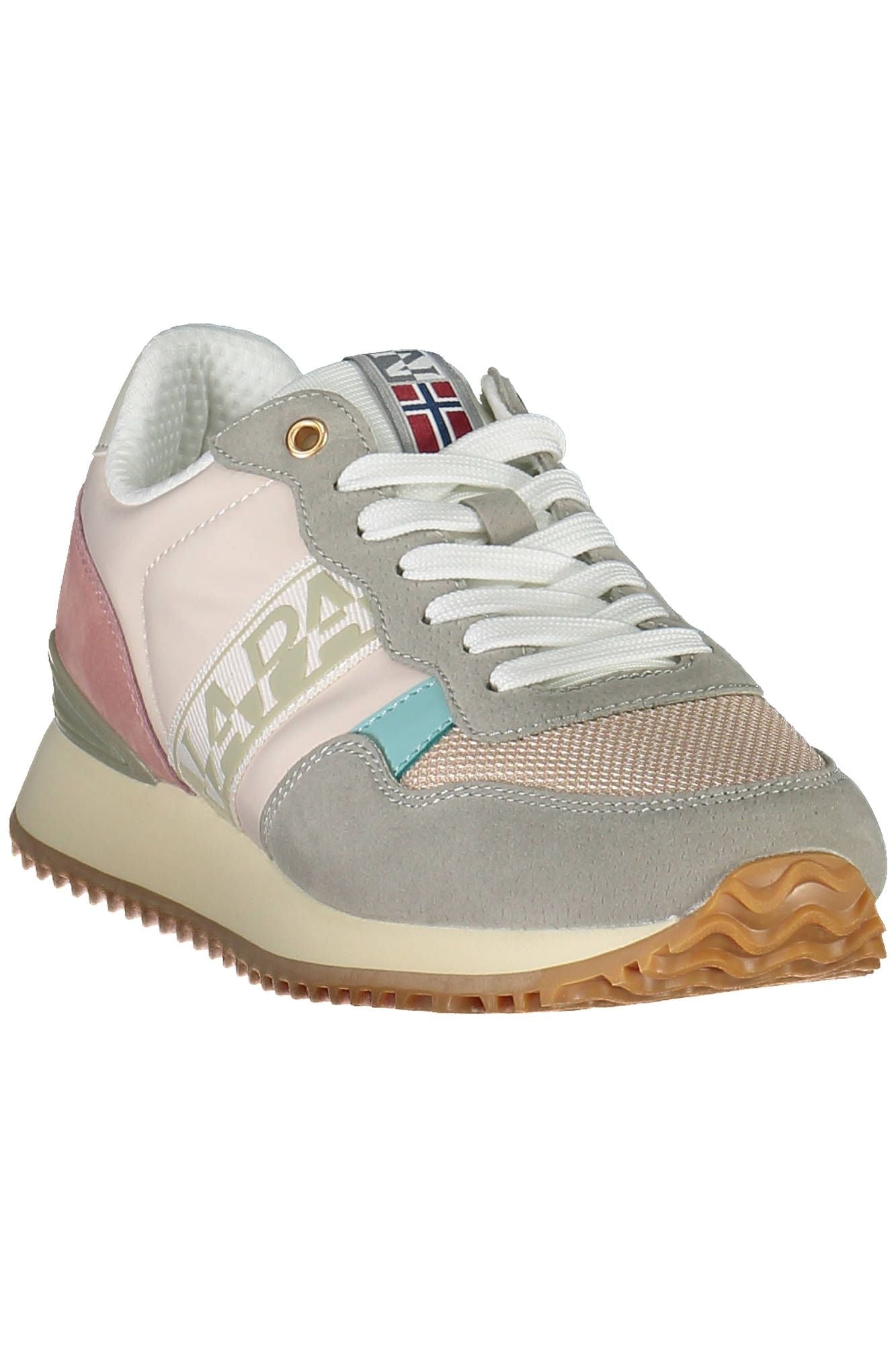 Napapijri – Schicke rosa Schnürsneaker mit Logodetail