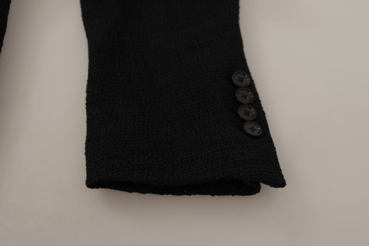 Blazer noir à simple boutonnage Dolce &amp; Gabbana pour homme