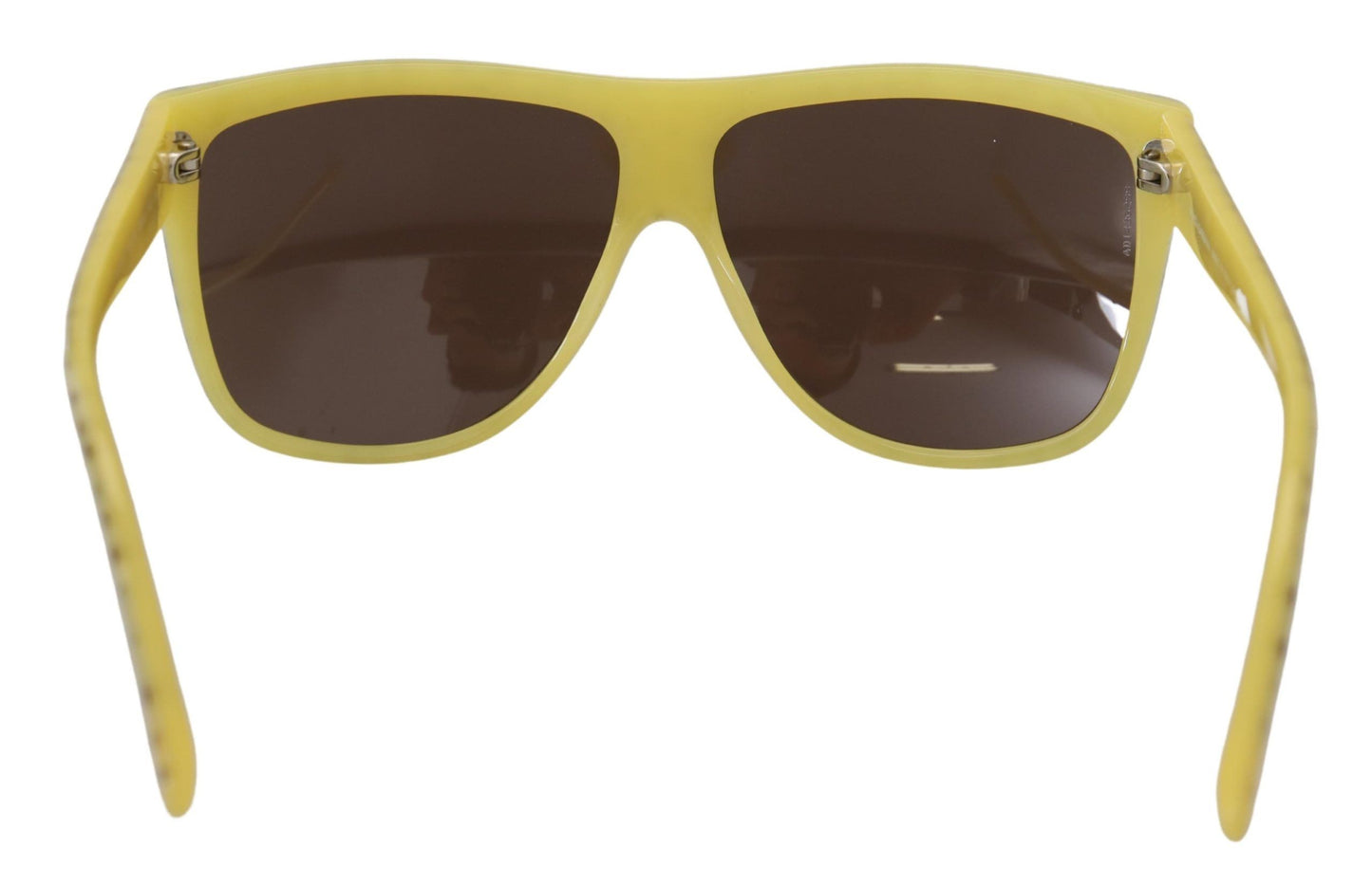 Lunettes de soleil carrées Dolce &amp; Gabbana en acétate à étoiles jaunes DG4125