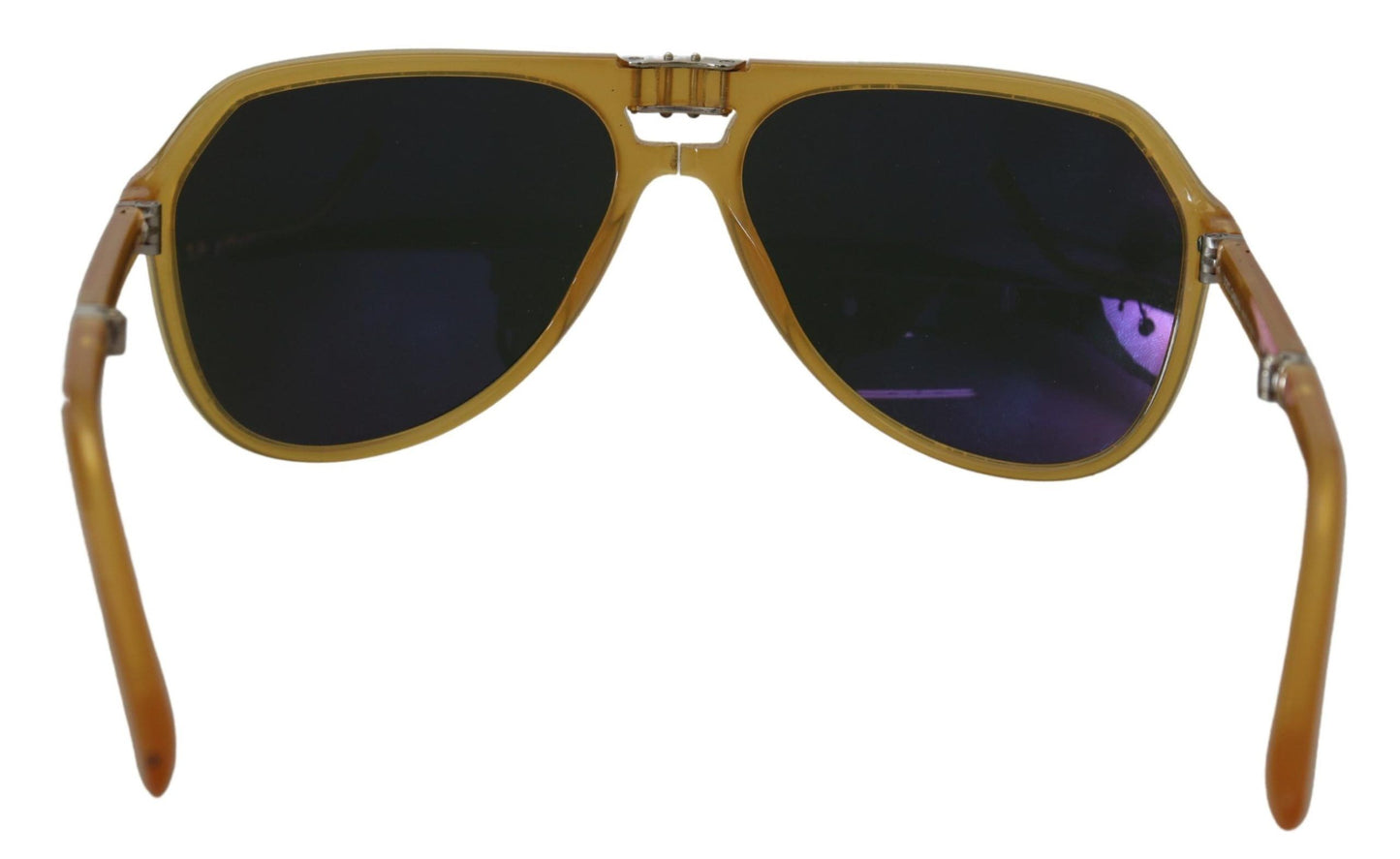 Lunettes de soleil aviateur Dolce &amp; Gabbana DG4196 en acétate jaune et verres noirs