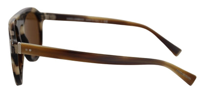 Lunettes de soleil ovales à monture intégrale Dolce &amp; Gabbana DG4306, marron écaille de tortue
