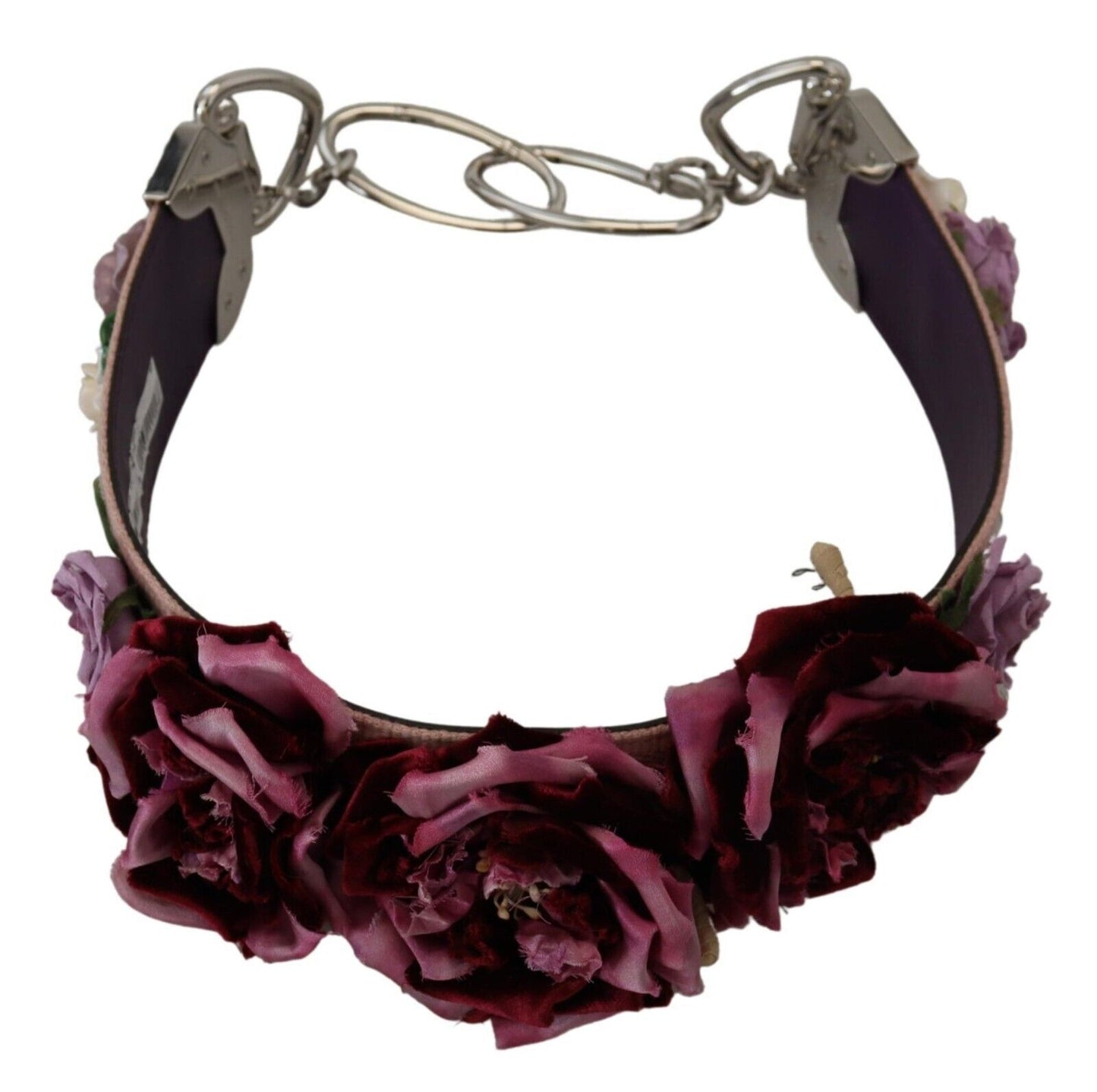 Bandoulière en métal à appliqués floraux multicolores Dolce &amp; Gabbana
