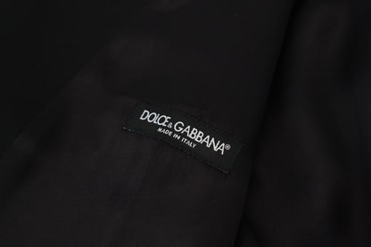 Gilet de soirée en laine vierge noire Dolce &amp; Gabbana