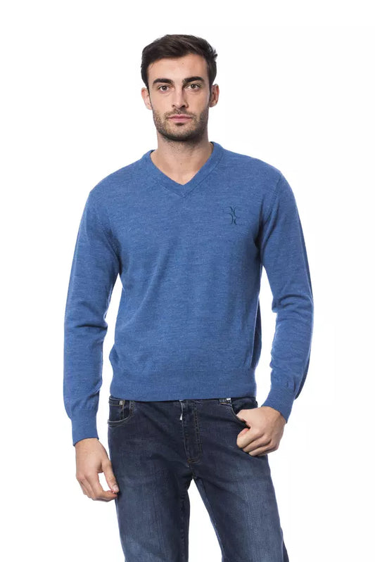 Billionaire Italian Couture – Bestickter Pullover aus Merinowolle mit Rundhalsausschnitt