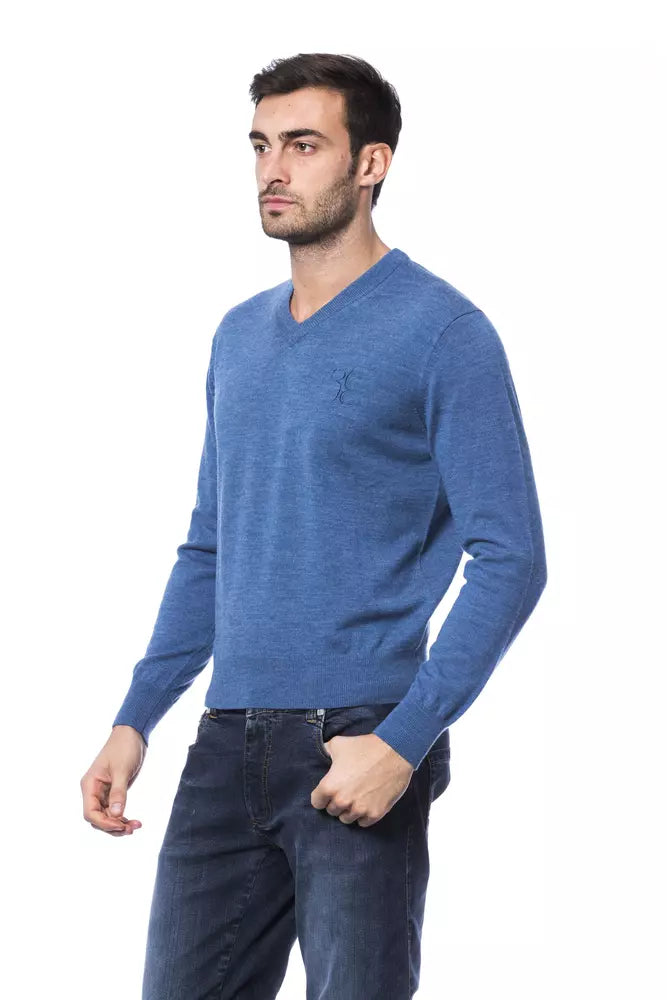 Billionaire Italian Couture – Bestickter Pullover aus Merinowolle mit Rundhalsausschnitt