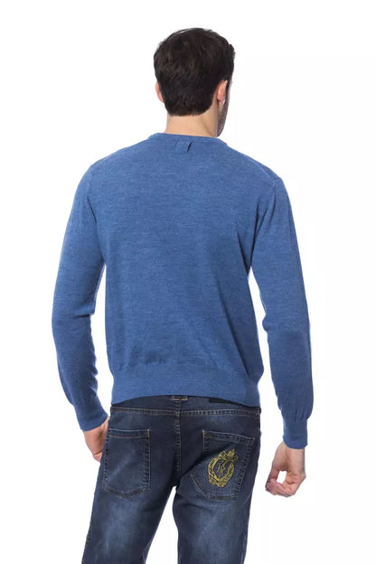 Billionaire Italian Couture – Bestickter Pullover aus Merinowolle mit Rundhalsausschnitt
