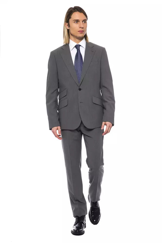 Billionaire Italian Couture Herren Blazer aus grauer Wolle