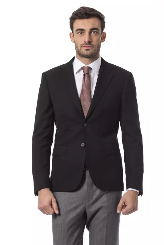 Billionaire Italian Couture Herrenblazer aus schwarzer Wolle
