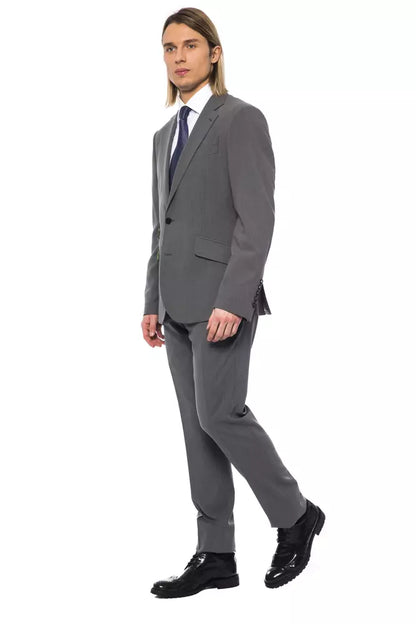 Billionaire Italian Couture Herren Blazer aus grauer Wolle