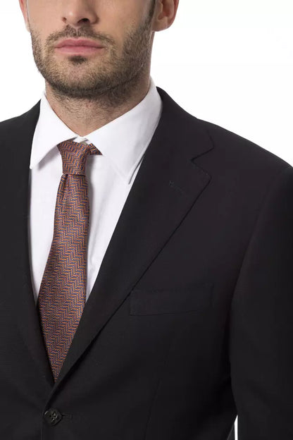 Billionaire Italian Couture Herrenblazer aus schwarzer Wolle