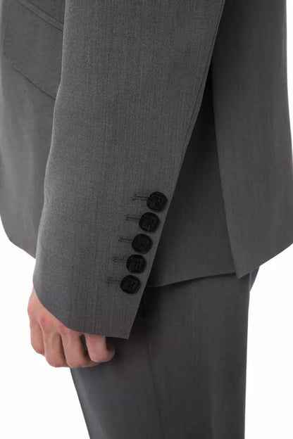 Billionaire Italian Couture Herren Blazer aus grauer Wolle