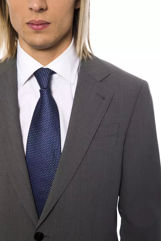 Billionaire Italian Couture Herren Blazer aus grauer Wolle
