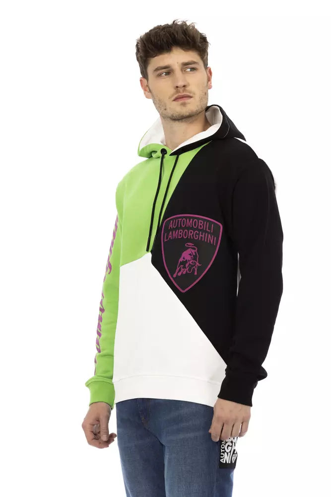 Automobili Lamborghini Herren-Hoodie aus weißer Baumwolle