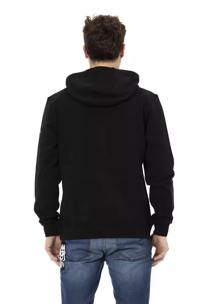 Sweat-shirt en coton noir pour homme Automobili Lamborghini