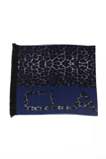 Cavalli Class Blauer Wollschal für Herren