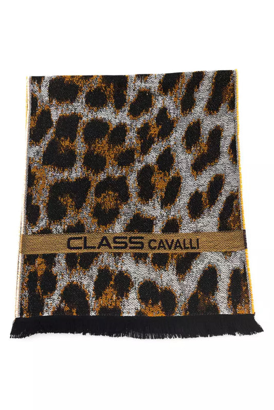 Cavalli Class Brauner Wollschal für Herren