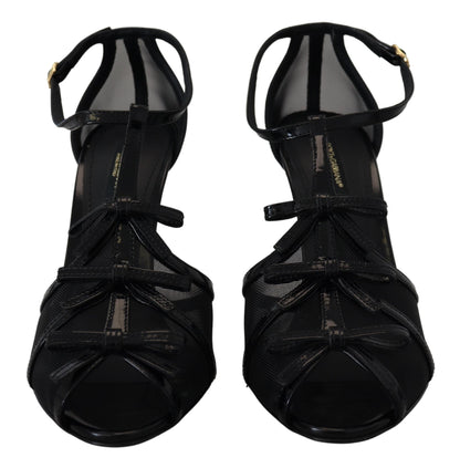 Sandales à talons aiguilles noires Dolce &amp; Gabbana