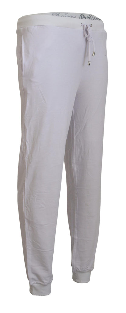 John Galliano Herren-Jogginghose mit Logo in Weiß