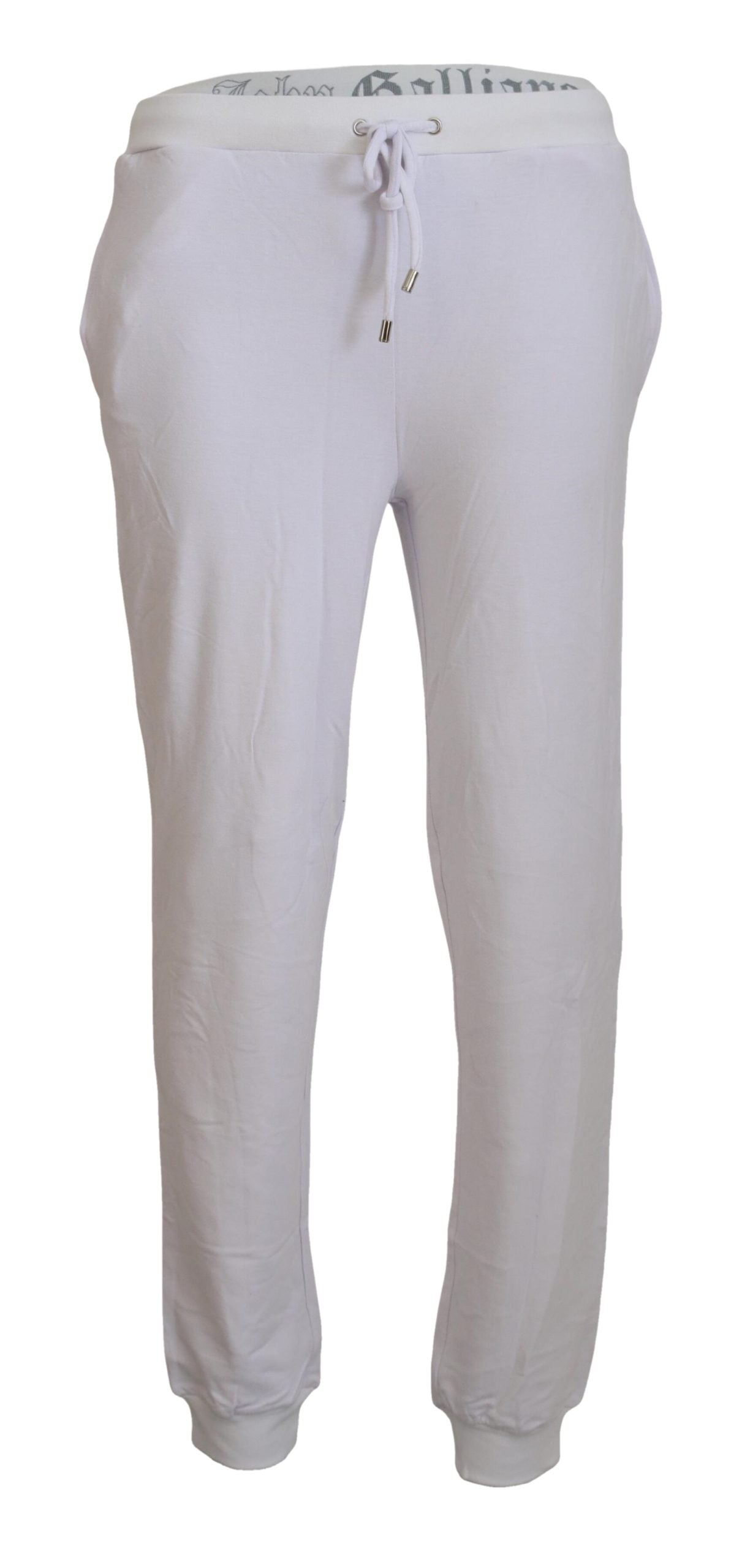 John Galliano Herren-Jogginghose mit Logo in Weiß
