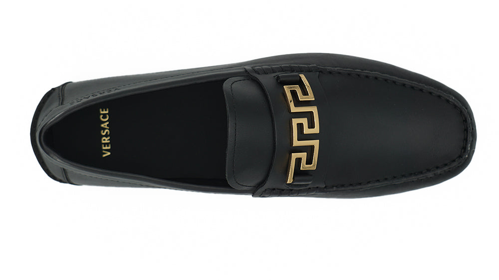 Chaussons en cuir de veau noir élégantes pour homme