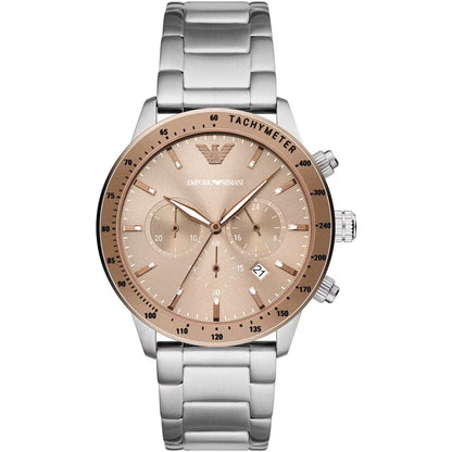 Emporio Armani – Klassischer Chronograph aus Stahl für Herren