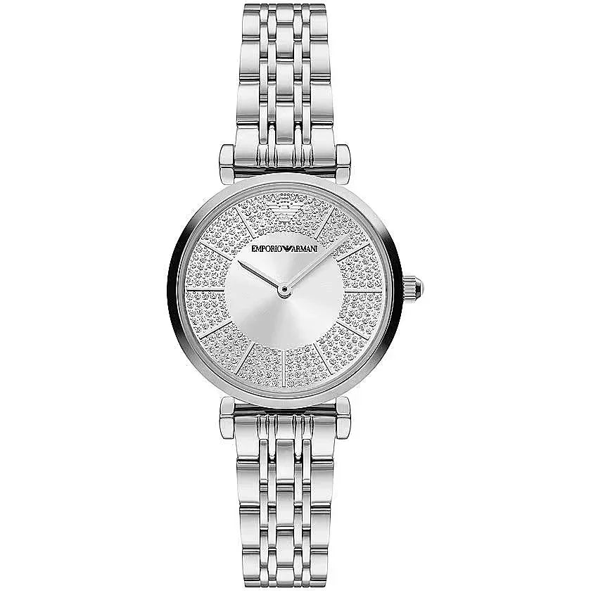 Montre élégante pour femme, couleur argent.