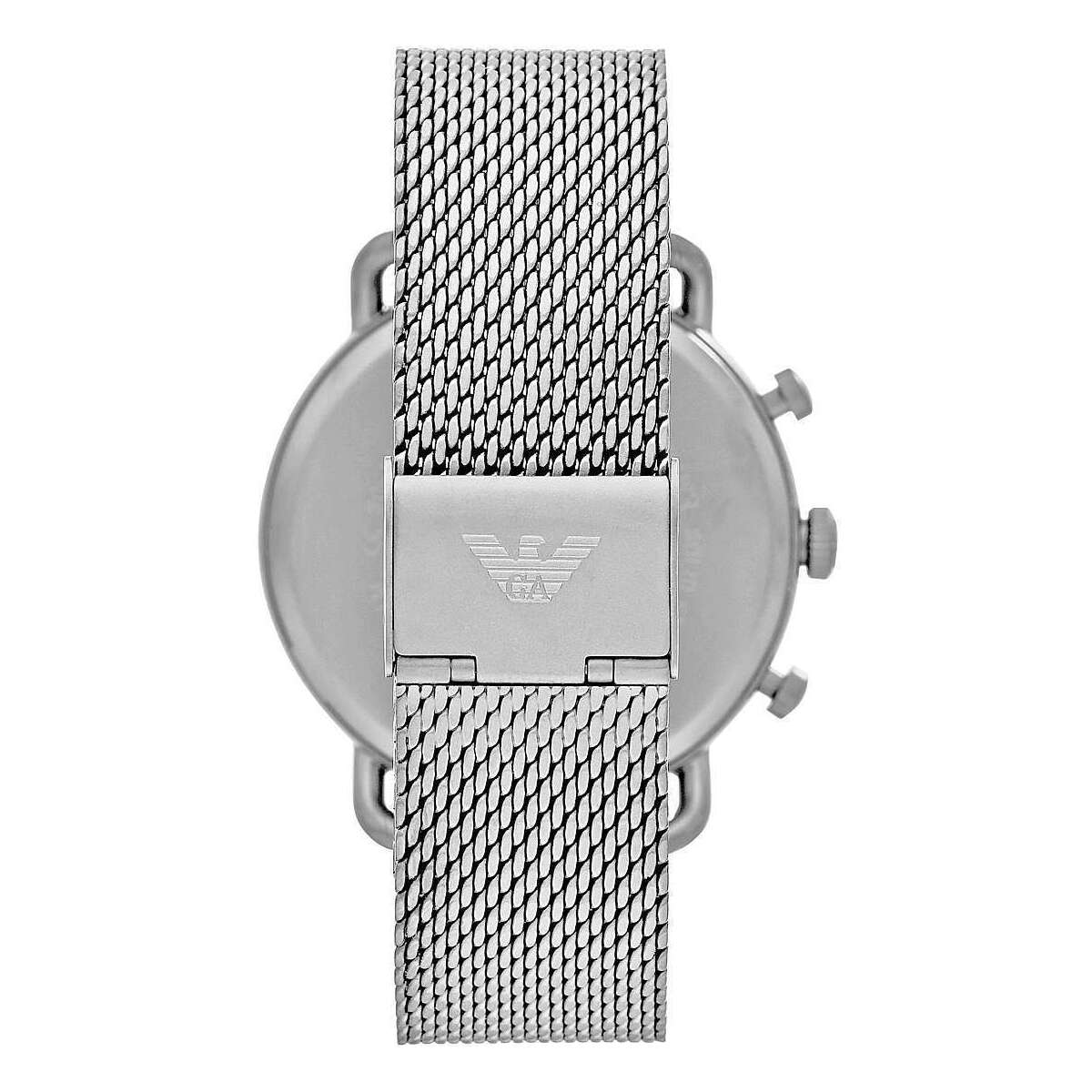 Montre Chronographe en Acier Argenté Raffinée
