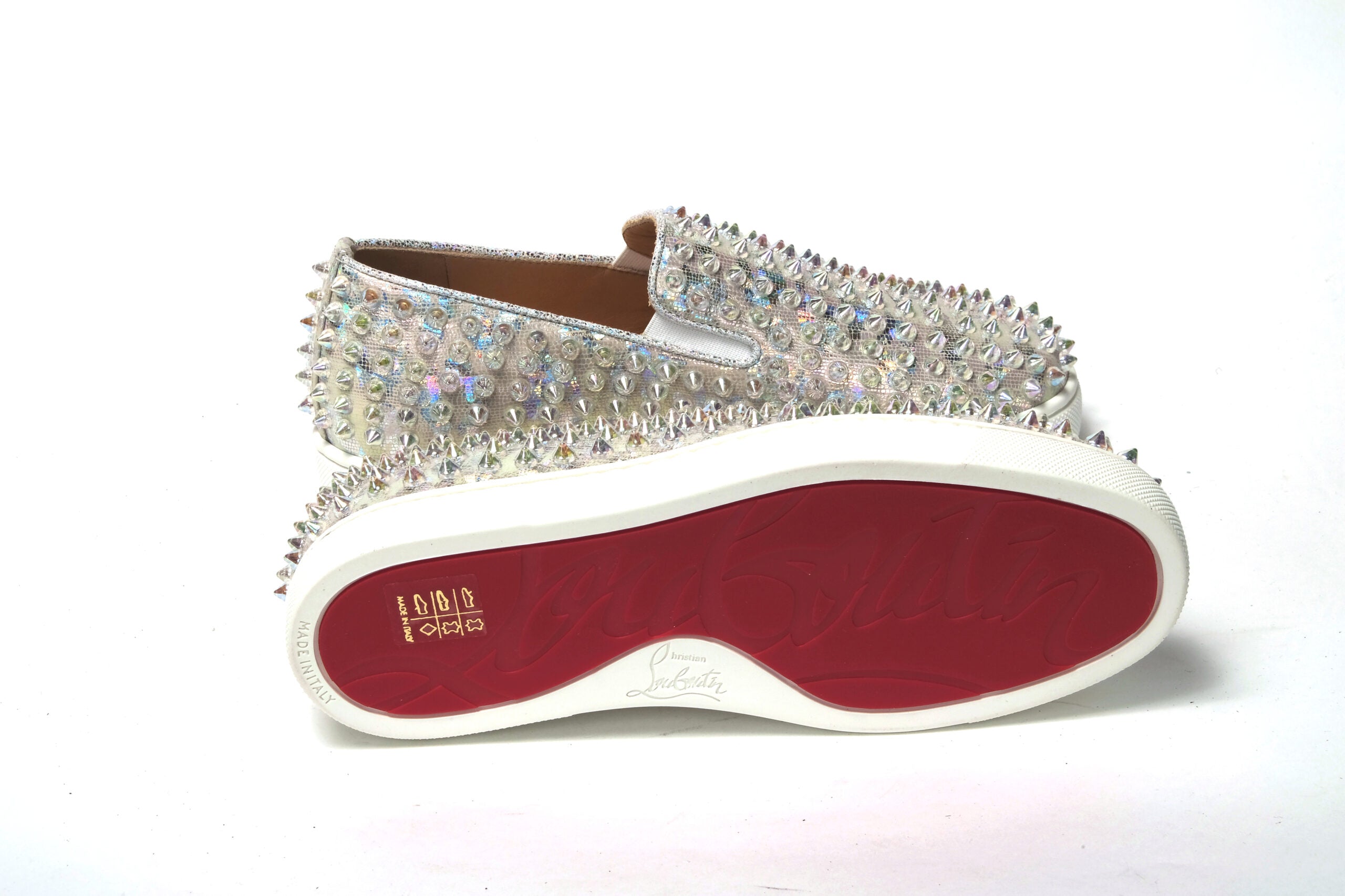 Baskets plates blanches/transparentes pour femmes, modèle Ab Roller Boat.