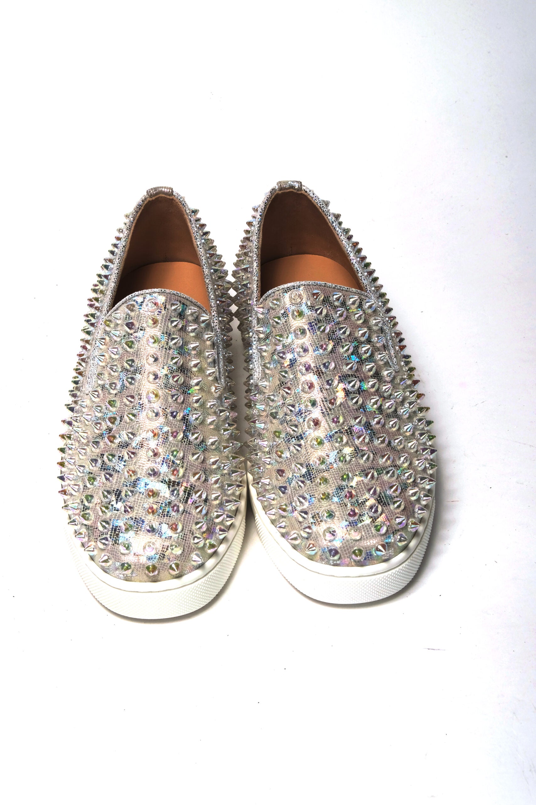 Baskets plates blanches/transparentes pour femmes, modèle Ab Roller Boat.