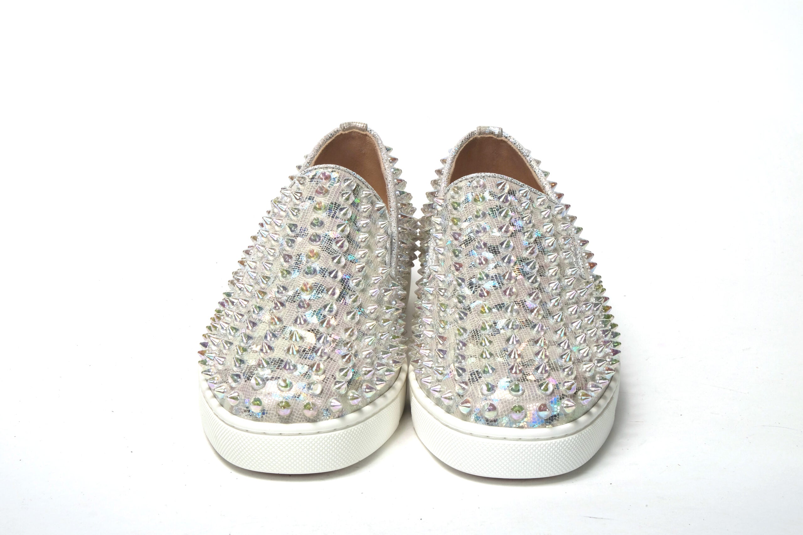 Baskets plates blanches/transparentes pour femmes, modèle Ab Roller Boat.