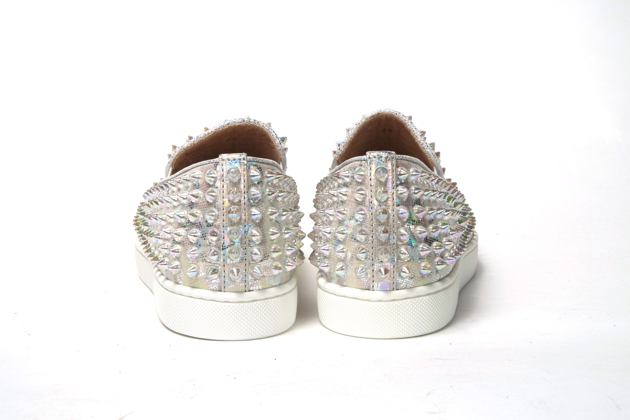 Baskets plates blanches/transparentes pour femmes, modèle Ab Roller Boat.