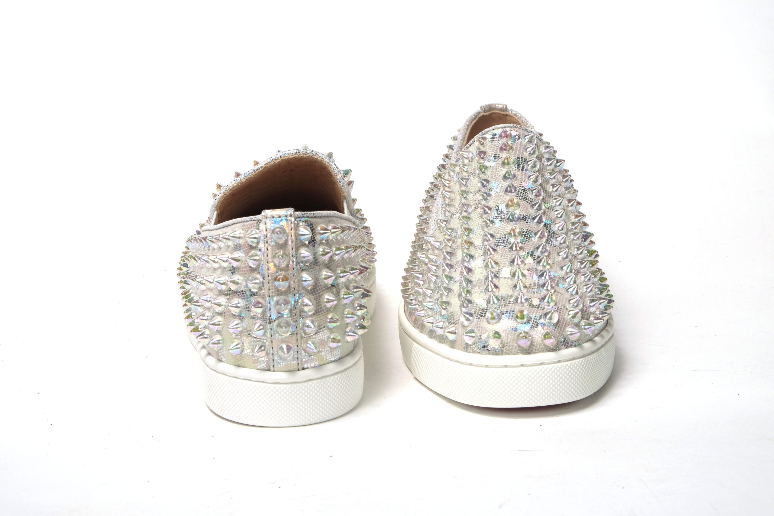 Baskets plates blanches/transparentes pour femmes, modèle Ab Roller Boat.