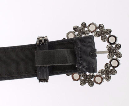 Ceinture à paillettes multicolore Dolce &amp; Gabbana avec large boucle en cristal