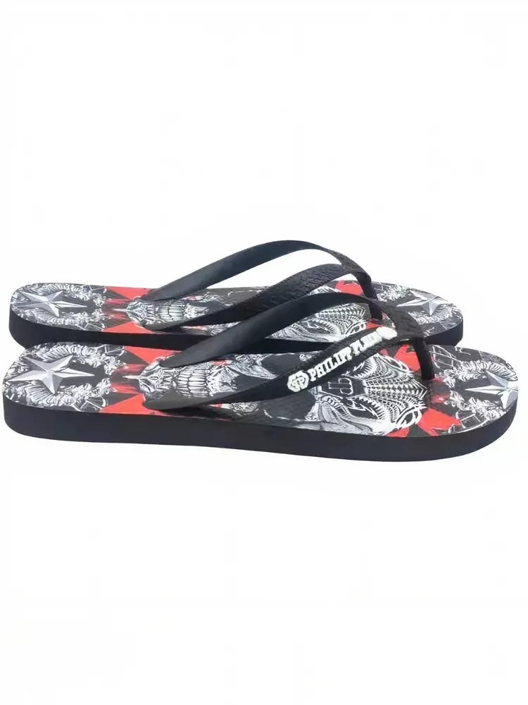 Philipp Plein Mehrfarbige Polyester-Damensandalen