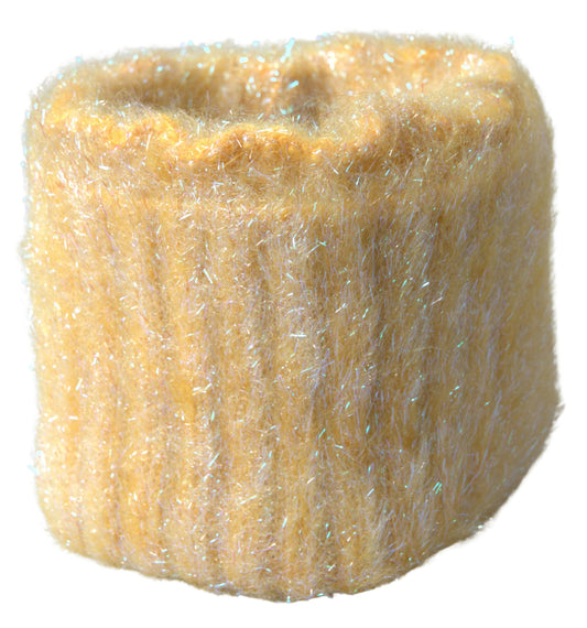 Foulard tour de cou Dolce &amp; Gabbana jaune en fibre de mohair et polyester