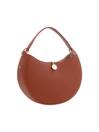 Petit sac à bandoulière Arlène en cuir marron sepia