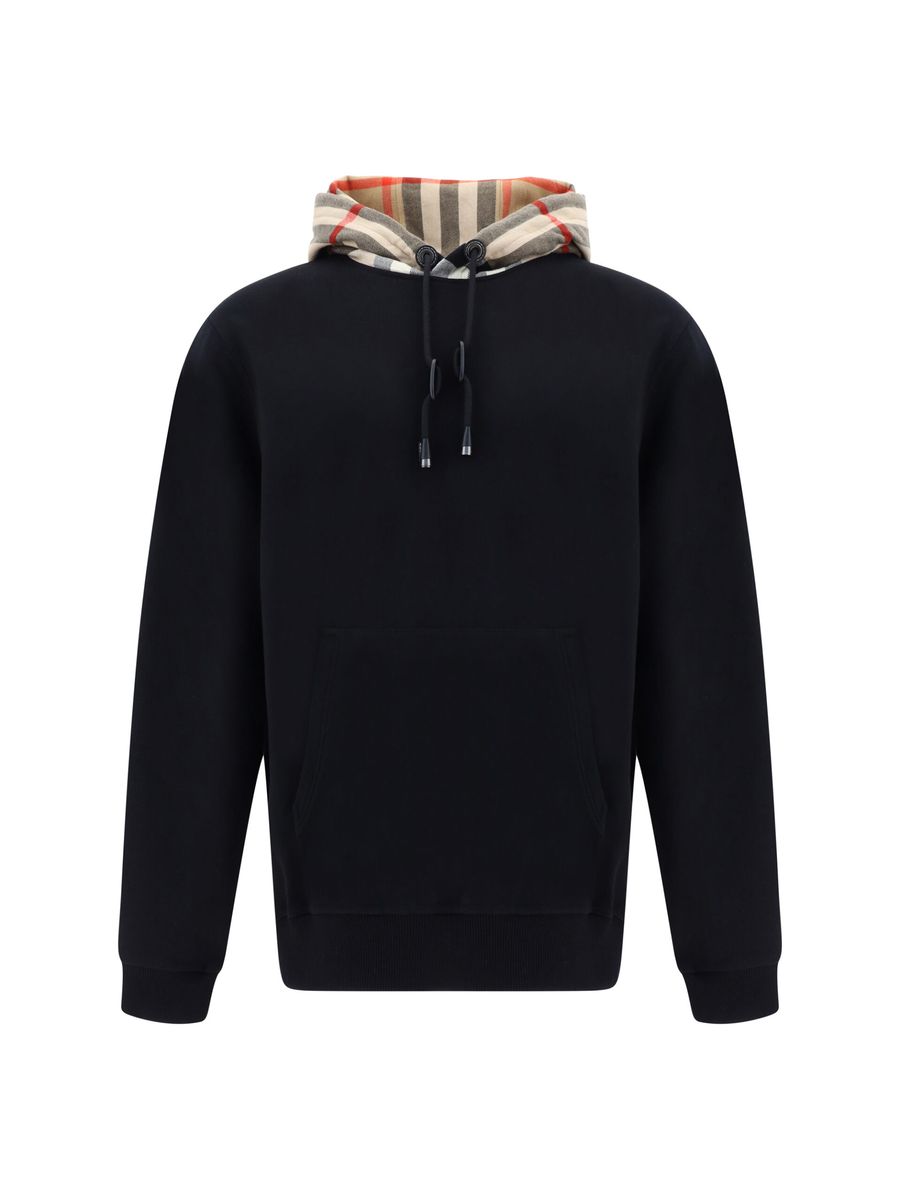 Sweat à capuche Burberry élégant et oversize noir Samuel