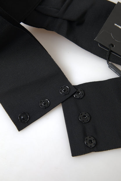 Ceinture large en laiton et cristal noir Dolce &amp; Gabbana