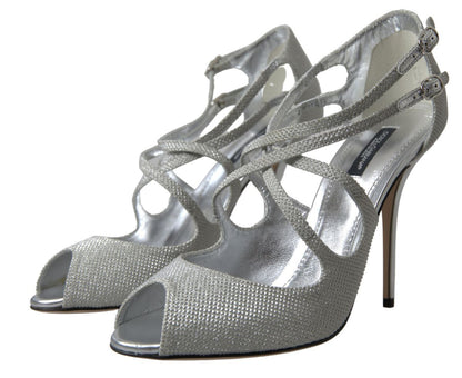 Sandales à talons et escarpins Dolce &amp; Gabbana à reflets argentés