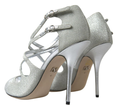 Sandales à talons et escarpins Dolce &amp; Gabbana à reflets argentés