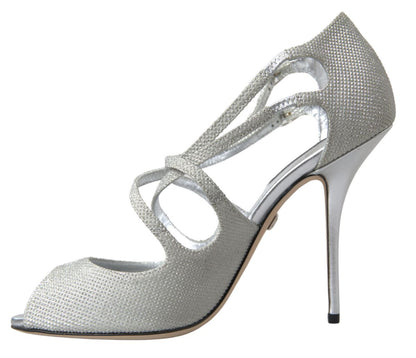 Sandales à talons et escarpins Dolce &amp; Gabbana à reflets argentés