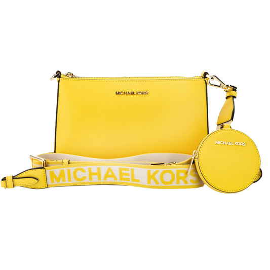 Michael Kors Jet Set Daffodil Vegane Umhängetasche mit Tech-Befestigung