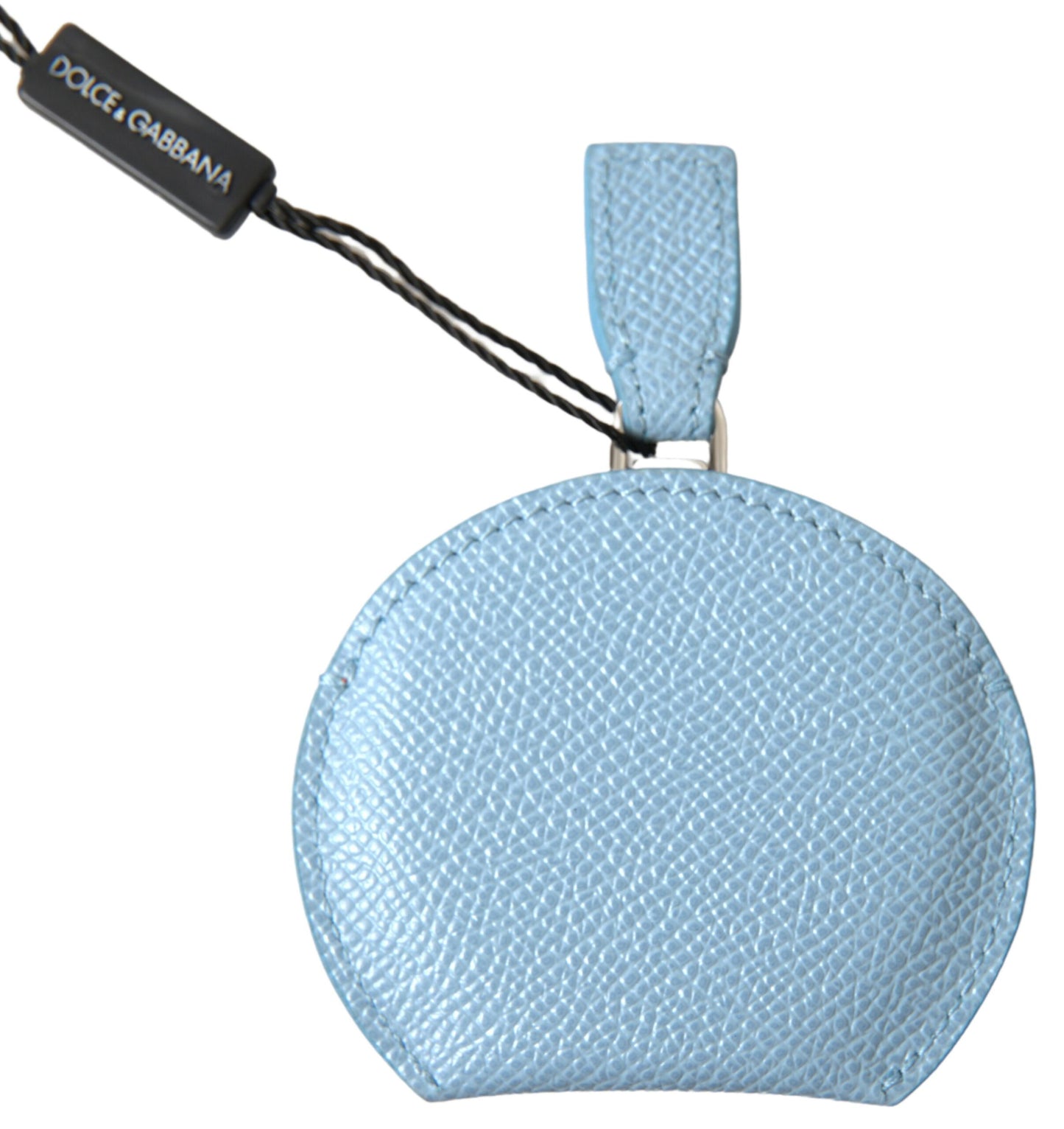 Porte-miroir Dolce &amp; Gabbana en cuir de veau bleu clair
