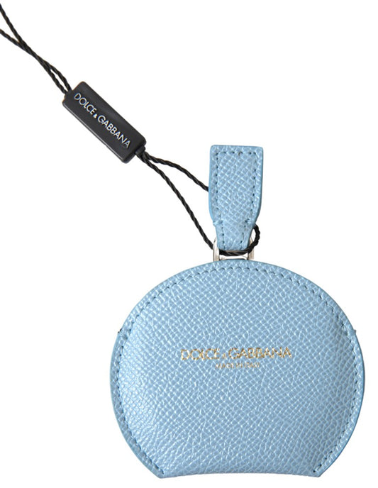 Porte-miroir Dolce &amp; Gabbana en cuir de veau bleu clair