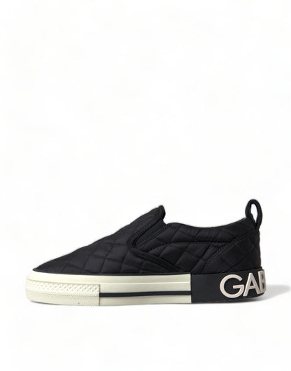 Baskets basses matelassées noires Dolce &amp; Gabbana