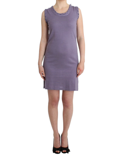 John Galliano Lila Baumwolljerseykleid